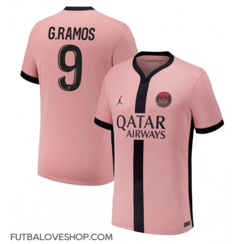 Dres Paris Saint-Germain Goncalo Ramos #9 Tretina 2024-25 Krátky Rukáv